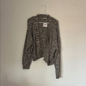 Women's Black and White Sweater